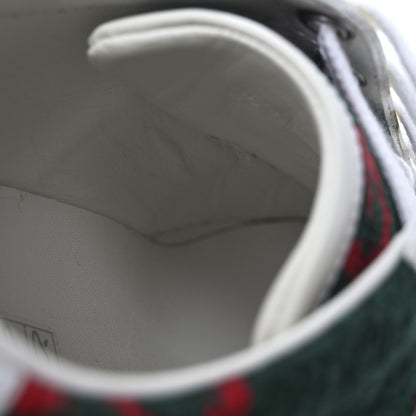Gucci Terry Cloth GG Monogram Web Womens Ace Sneakers 36 Green Red 11 of 15