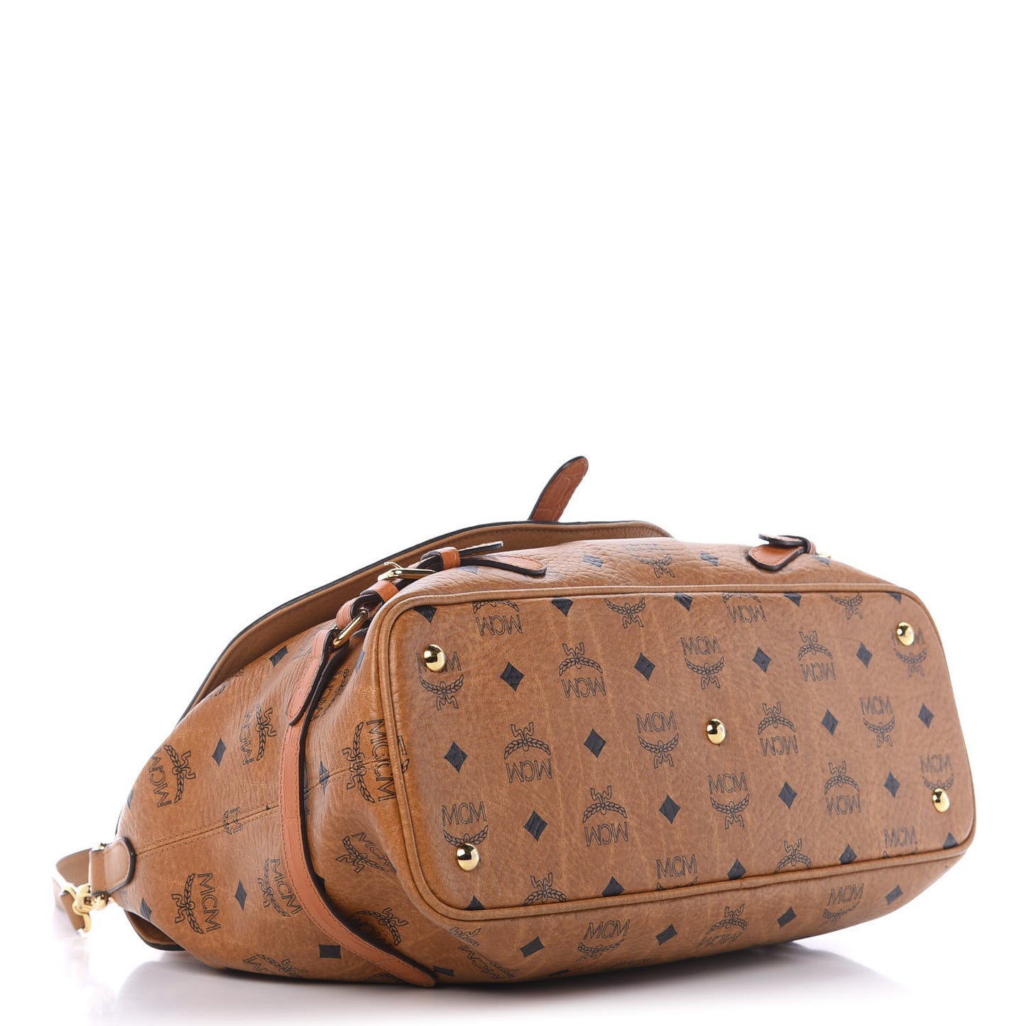 Visetos Top Handle Satchel Cognac