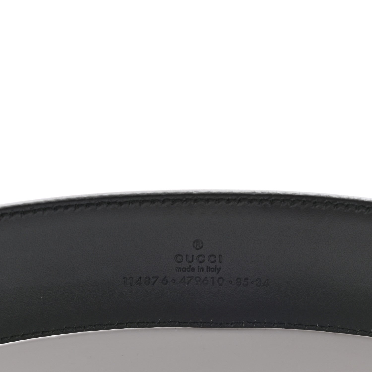Gucci Monogram Interlocking G Belt 85 34 Black 3 of 6