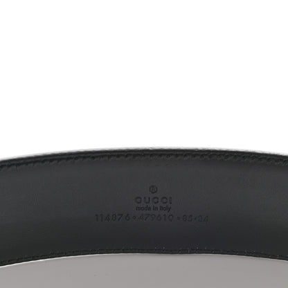 Gucci Monogram Interlocking G Belt 85 34 Black 3 of 6