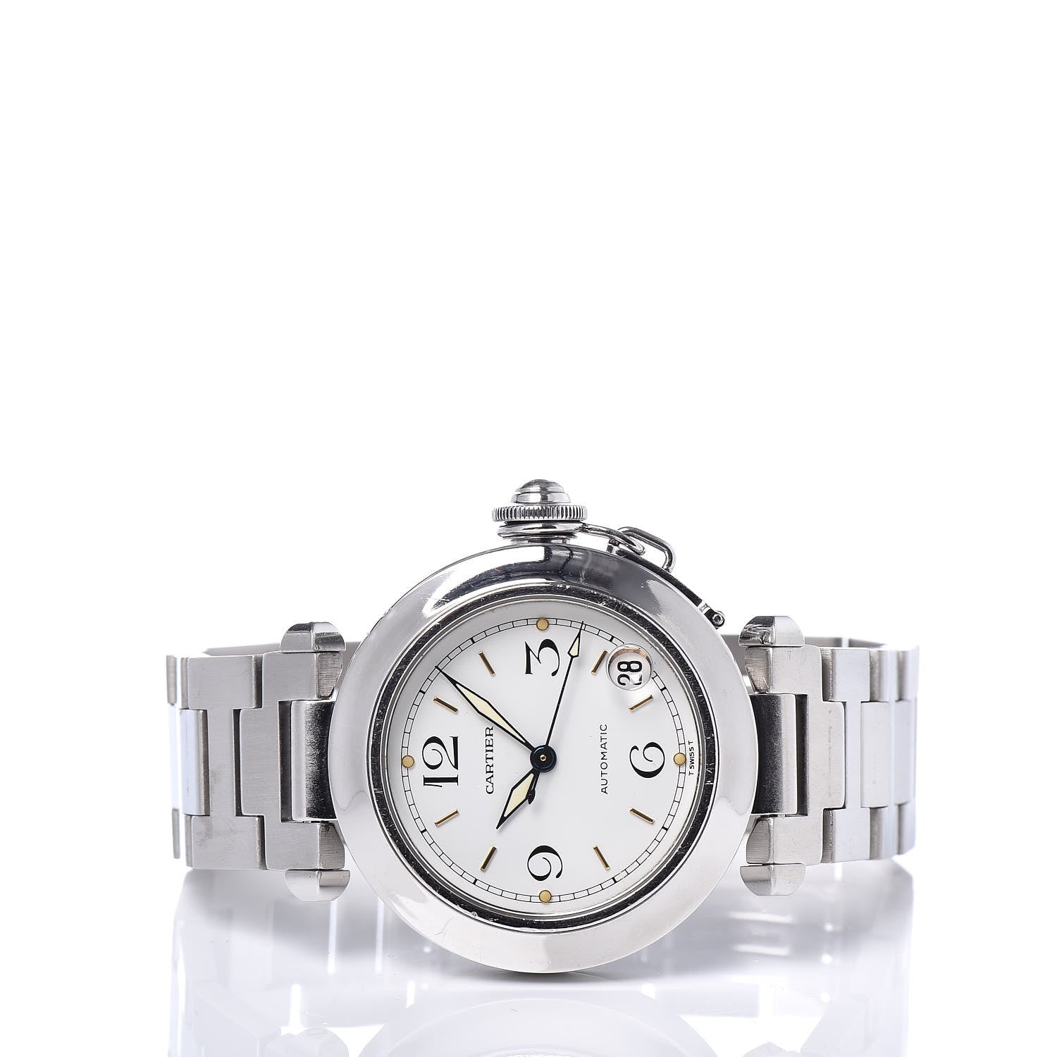 Cartier Stainless Steel 35mm Pasha C Automatic Watch 3 of 8