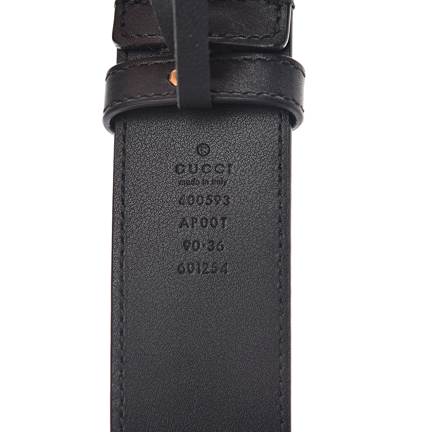 Gucci Calfskin Double G 40mm Belt 90 36 Black 4 of 7