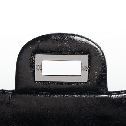 Chanel Aged Calfskin 2.55 Reissue 226 Flap Metallic Black 8 of 9