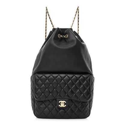 Chanel Lambskin Quilted Large In Seoul Backpack Black 1 of 12