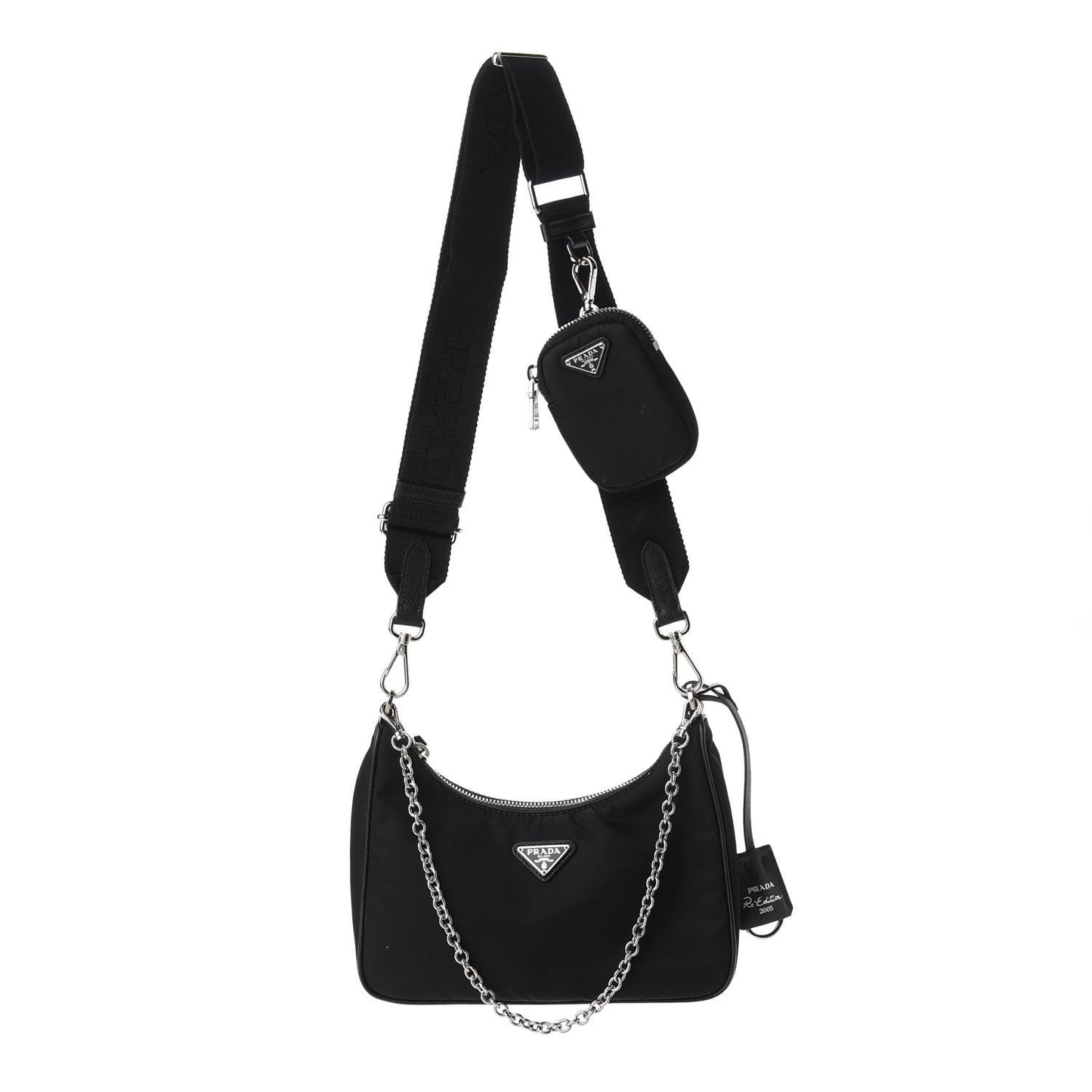 Nylon Re-Edition 2005 Shoulder Bag Black