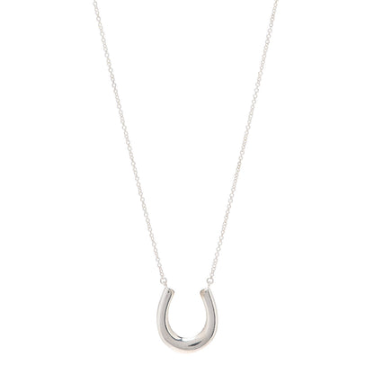 Tiffany Sterling Silver 1837 Horseshoe Pendant Necklace 1 of 5