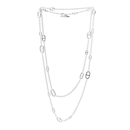 Hermes Sterling Silver Farandole Necklace 160 3 of 5