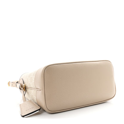 Gucci GG Supreme Monogram Web Small Ophidia Shoulder Bag Beige White Oatmeal 4 of 11