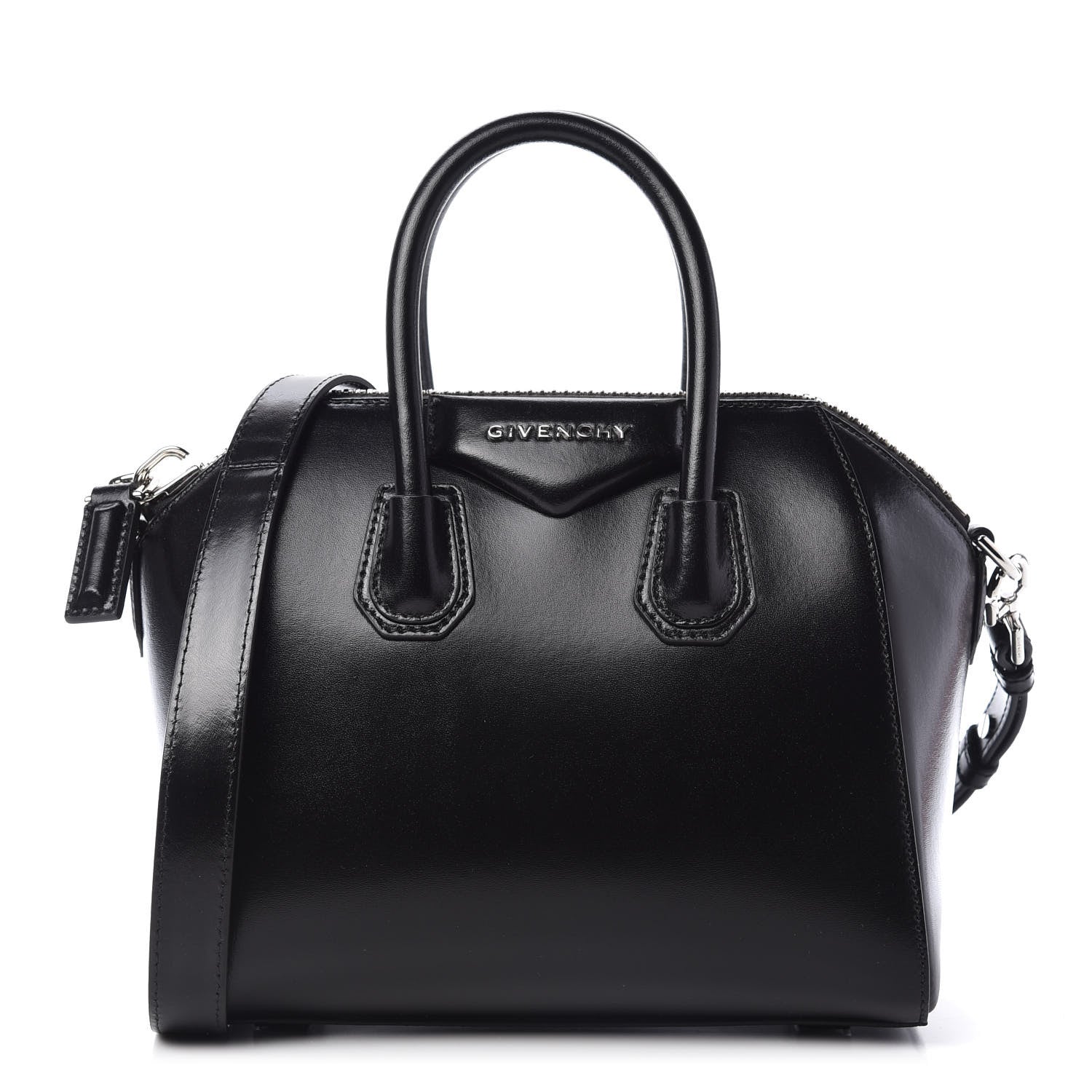 Givenchy Shiny Lord Calfskin Mini Antigona Black 1 of 10