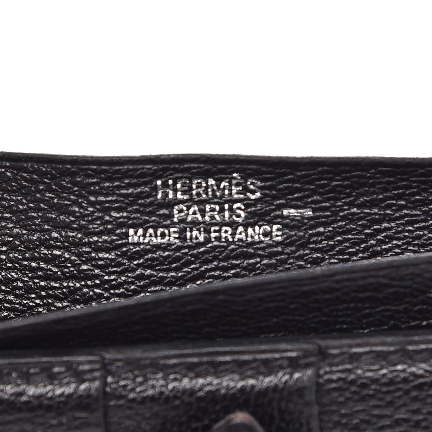 Hermes Lizard Bearn Gusset Wallet Black 6 of 14