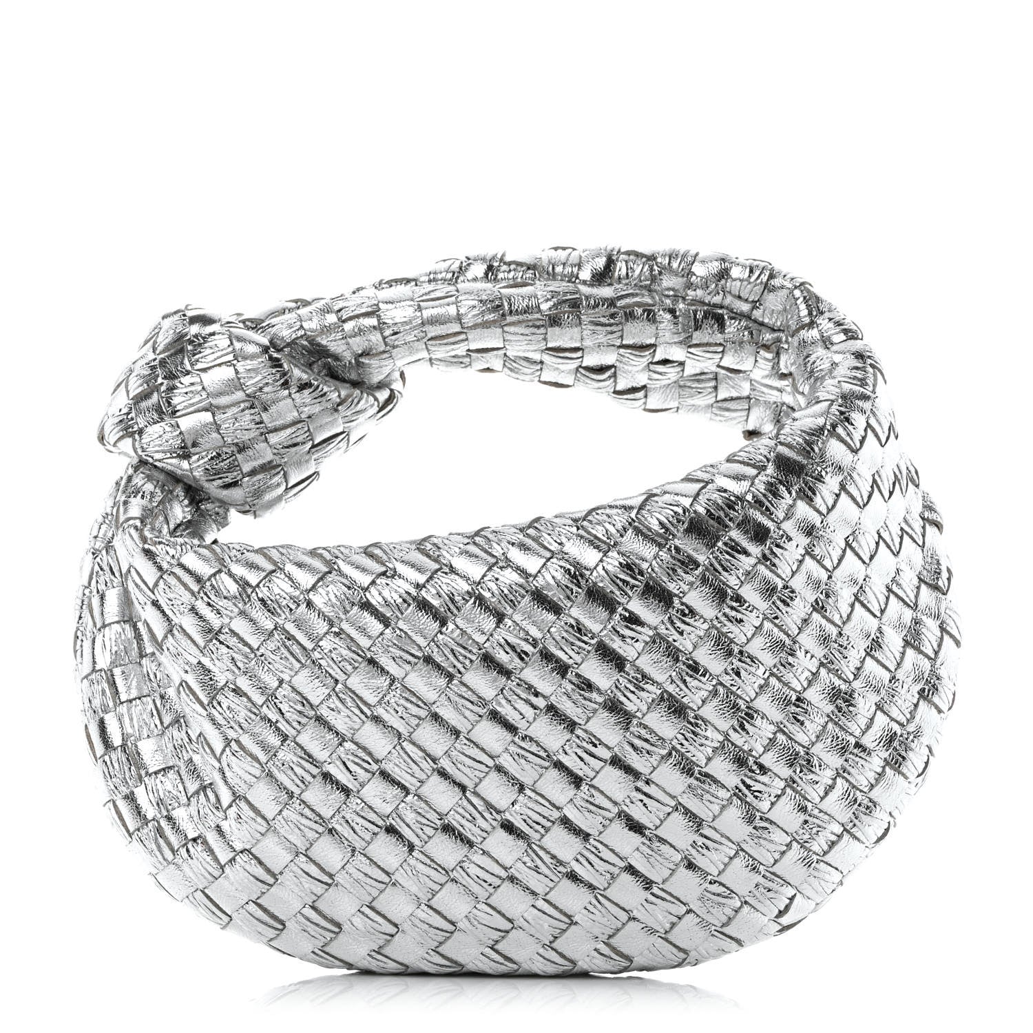 Bottega Veneta Metallic Nappa Intrecciato Mini Jodie Silver 1 of 10