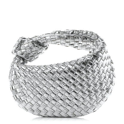 Bottega Veneta Metallic Nappa Intrecciato Mini Jodie Silver 1 of 10