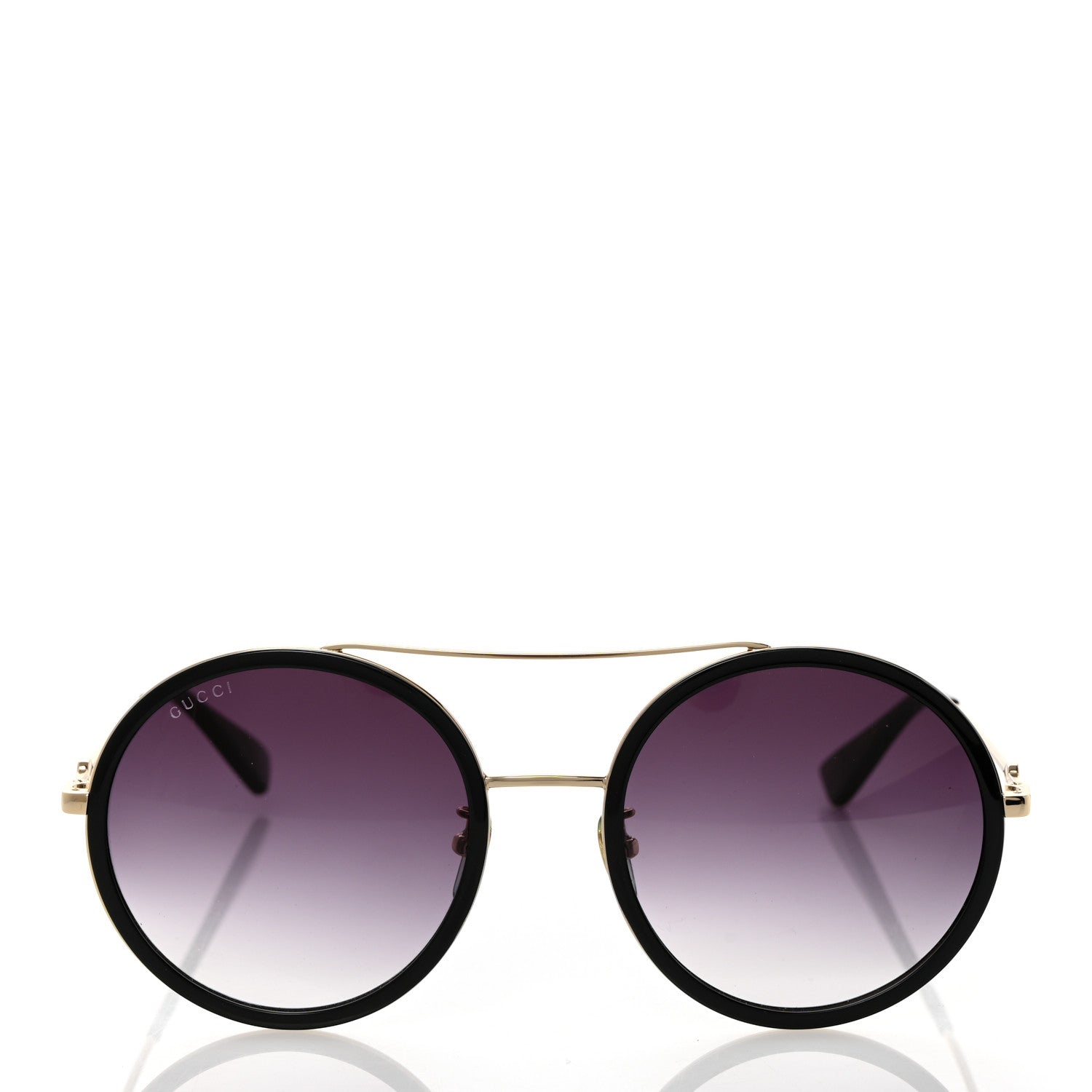 Gucci Metal Round Frame Sunglasses GG0061S Black 2 of 8