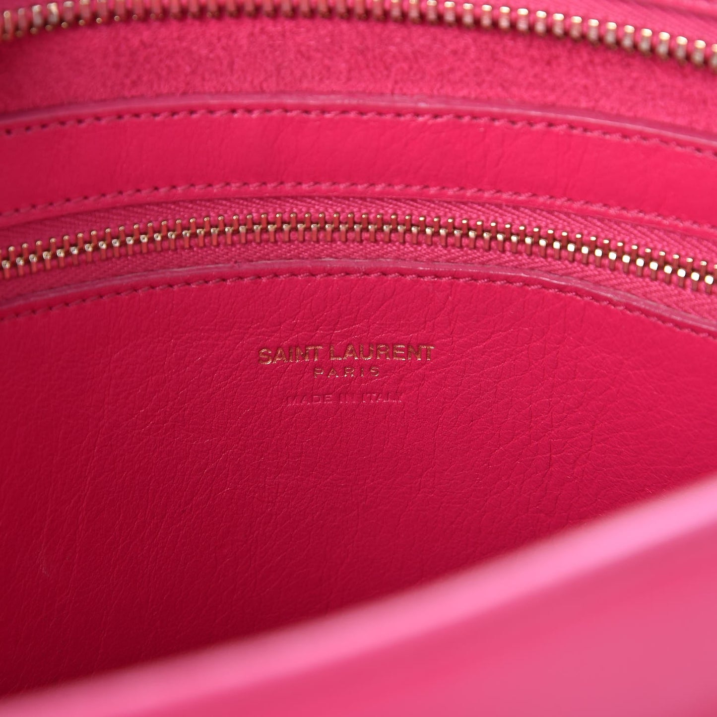Smooth Calfskin Small Cabas Monogram Fuchsia