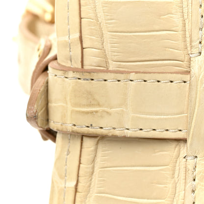 Louis Vuitton Crocodile Sac Louis Beige 8 of 21