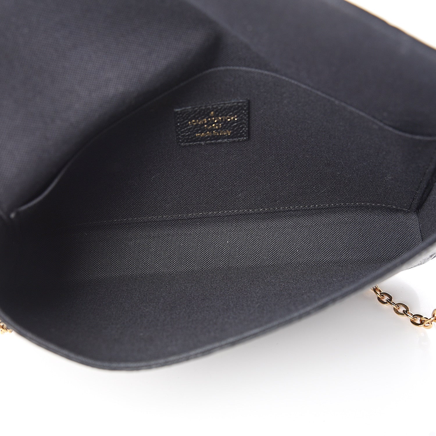 Louis Vuitton Empreinte Pochette Felicie Chain Wallet Black 4 of 11