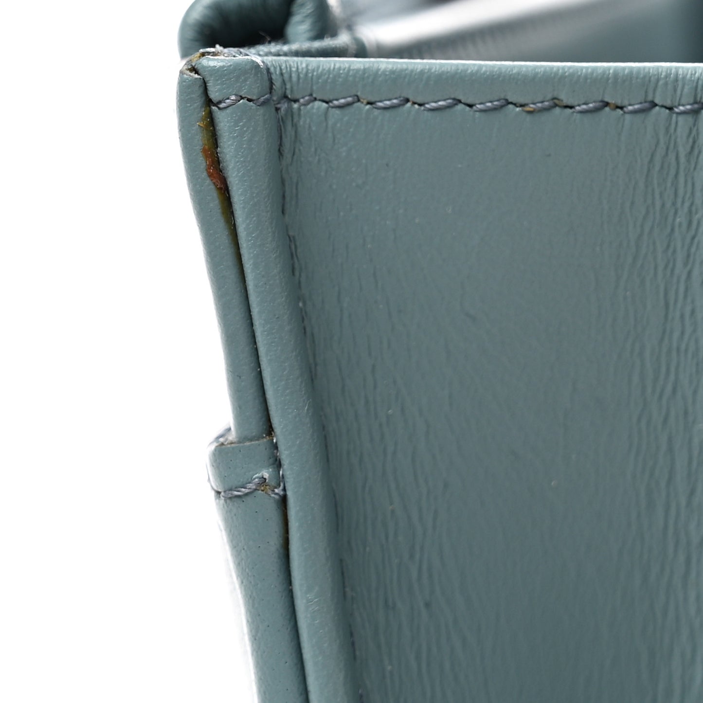 Lambskin Camellia Studded Wallet on Chain WOC Blue