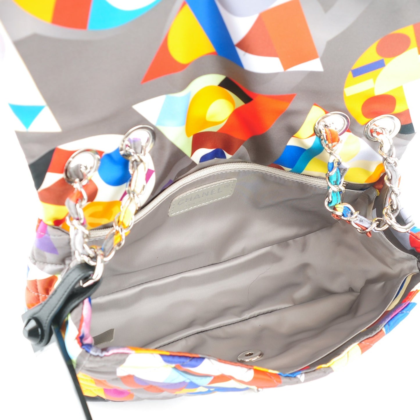 Nylon Printed Medium Coco Color Flap Multicolor