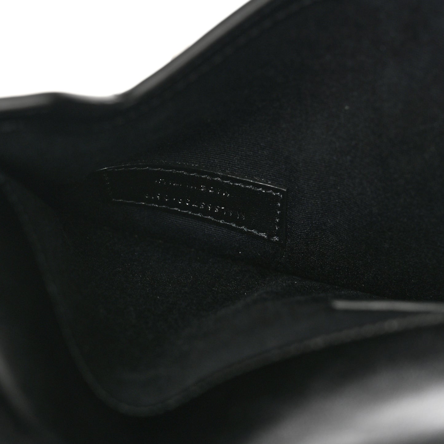 Smooth Shiny Calfskin Monogram Uptown Pouch Black
