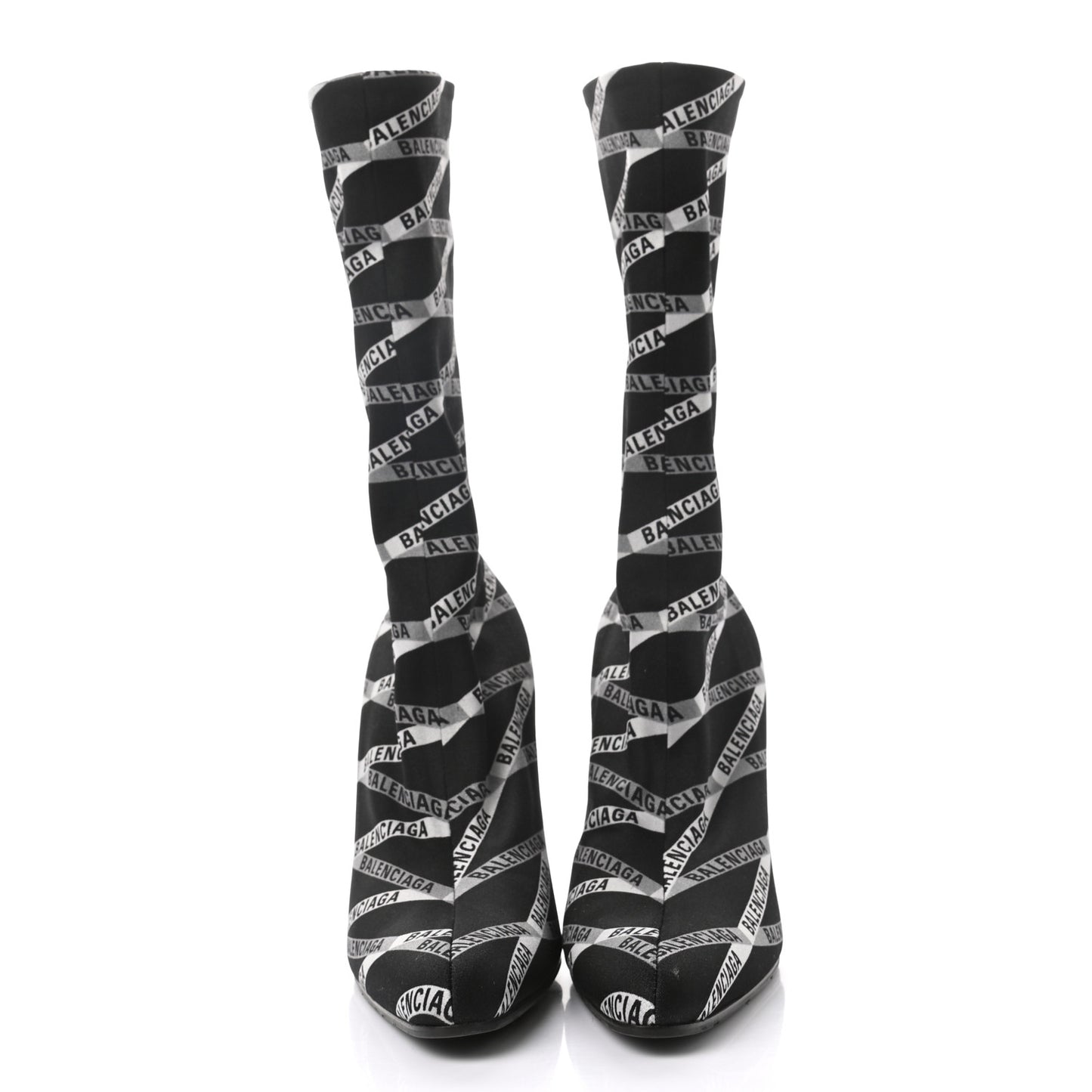 Spandex Losange Monogram 110mm Booties 38.5 Gris Black