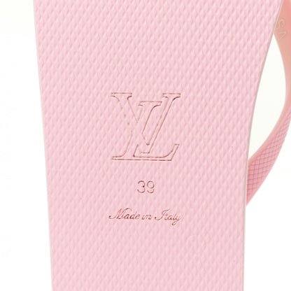 Louis Vuitton Rubber Arcade Flat Thong Sandals 39 Rose 6 of 8