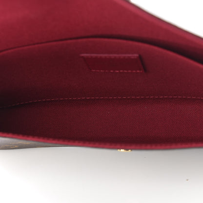 Louis Vuitton Monogram Pochette Felicie Chain Wallet Fuchsia 4 of 9