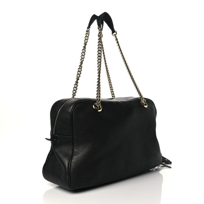 Gucci Pebbled Calfskin Medium Soho Bowler Black 3 of 11