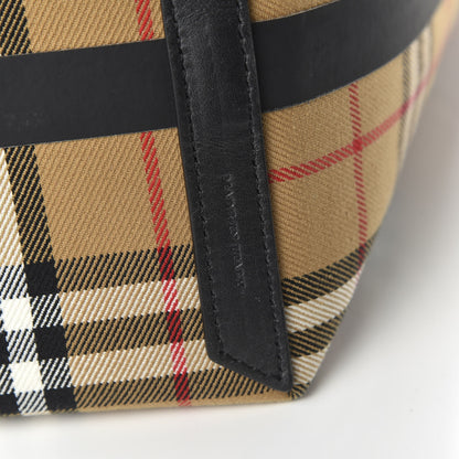 Burberry Vintage Check The Giant Reversible Tote Antique Yellow Bright Red 8 of 16