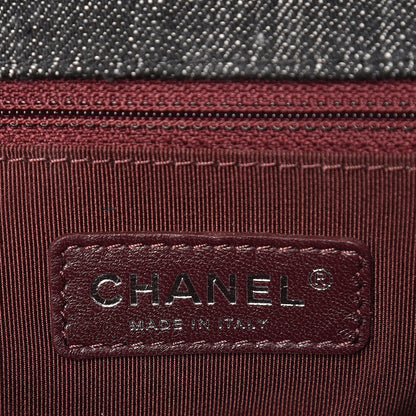 Chanel Denim Quilted New Medium Boy Flap Black 6 of 8