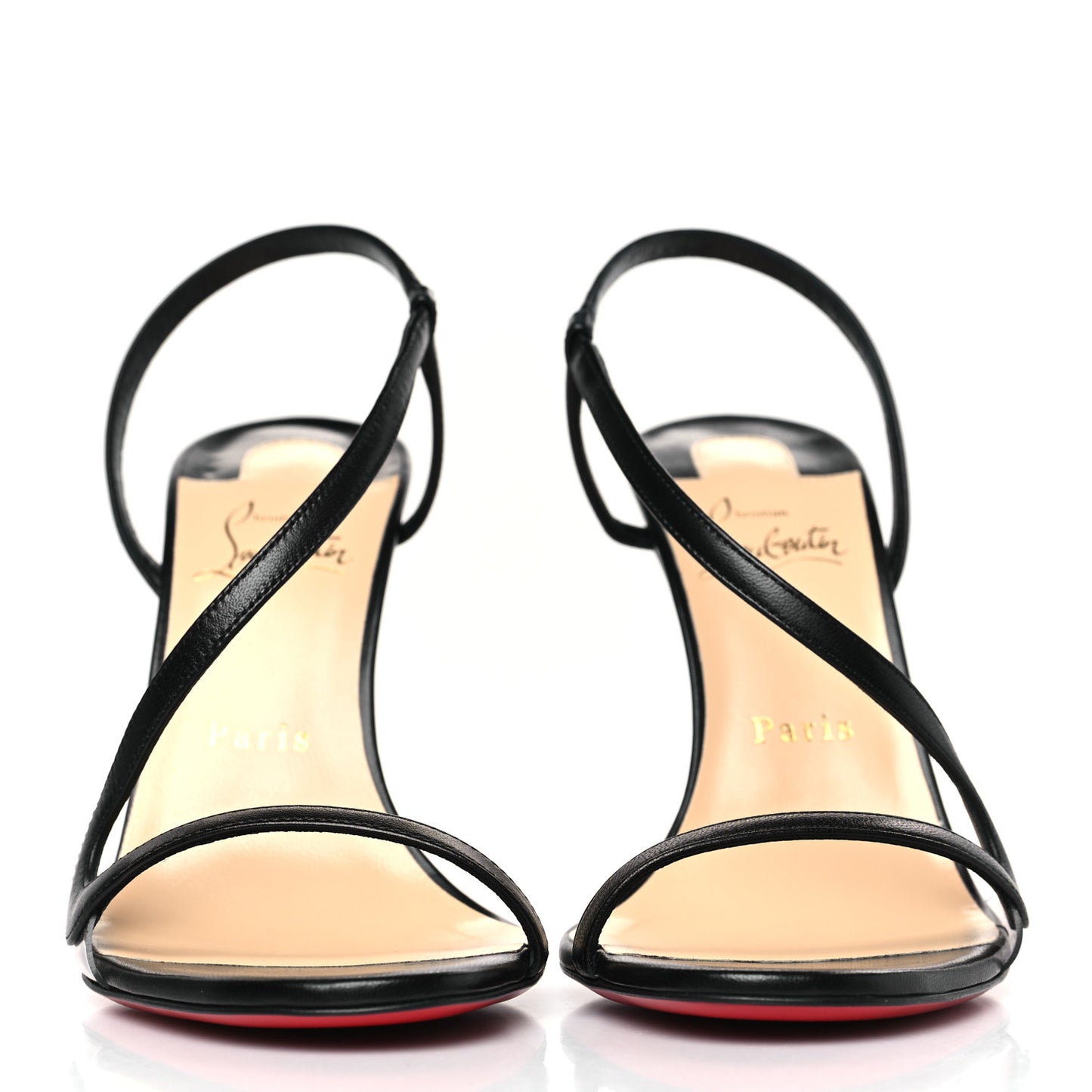 CHRISTIAN LOUBOUTIN Nappa Rosalie 100 Sandals 39 Black