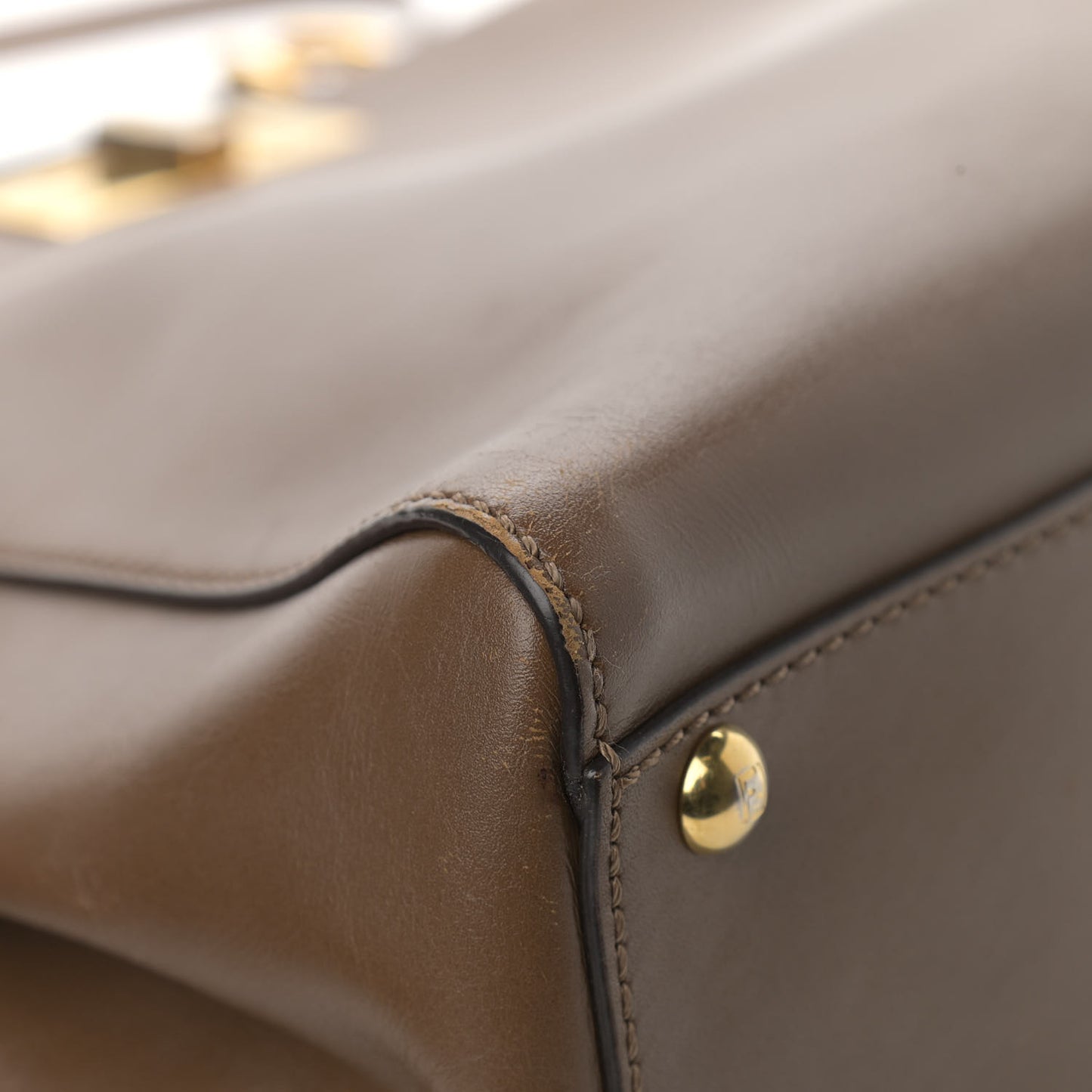 Vitello Morgan Fabric Jacquard Pequin Medium Peekaboo Iconic Satchel Foresta Tobacco Black