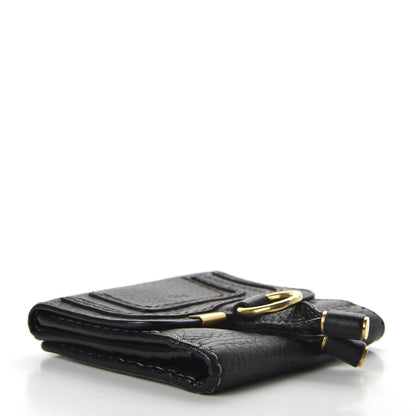 Chloe Grained Calfskin Marcie Square Wallet Black 4 of 7