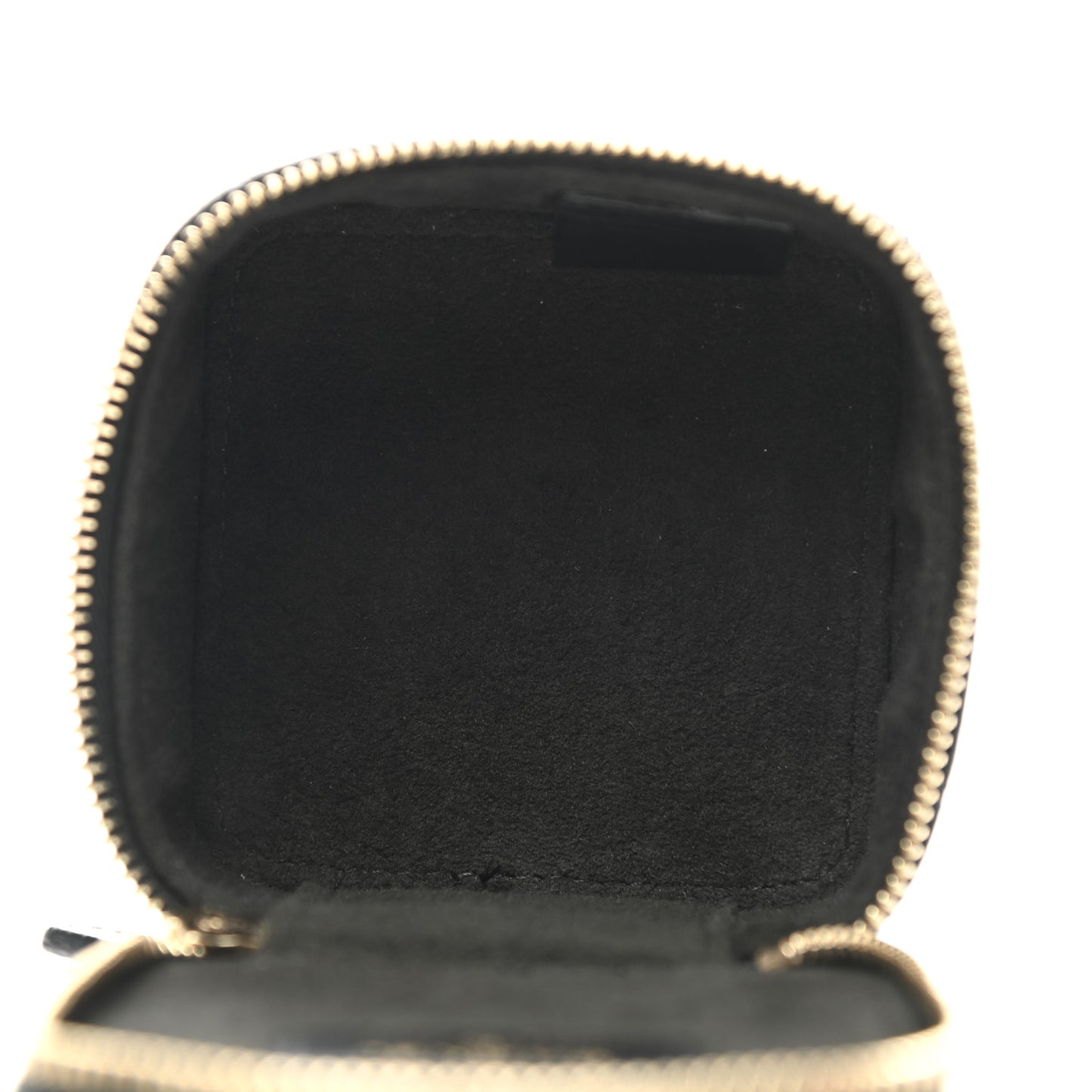 Caviar Quilted Jewelry Travel Case Black