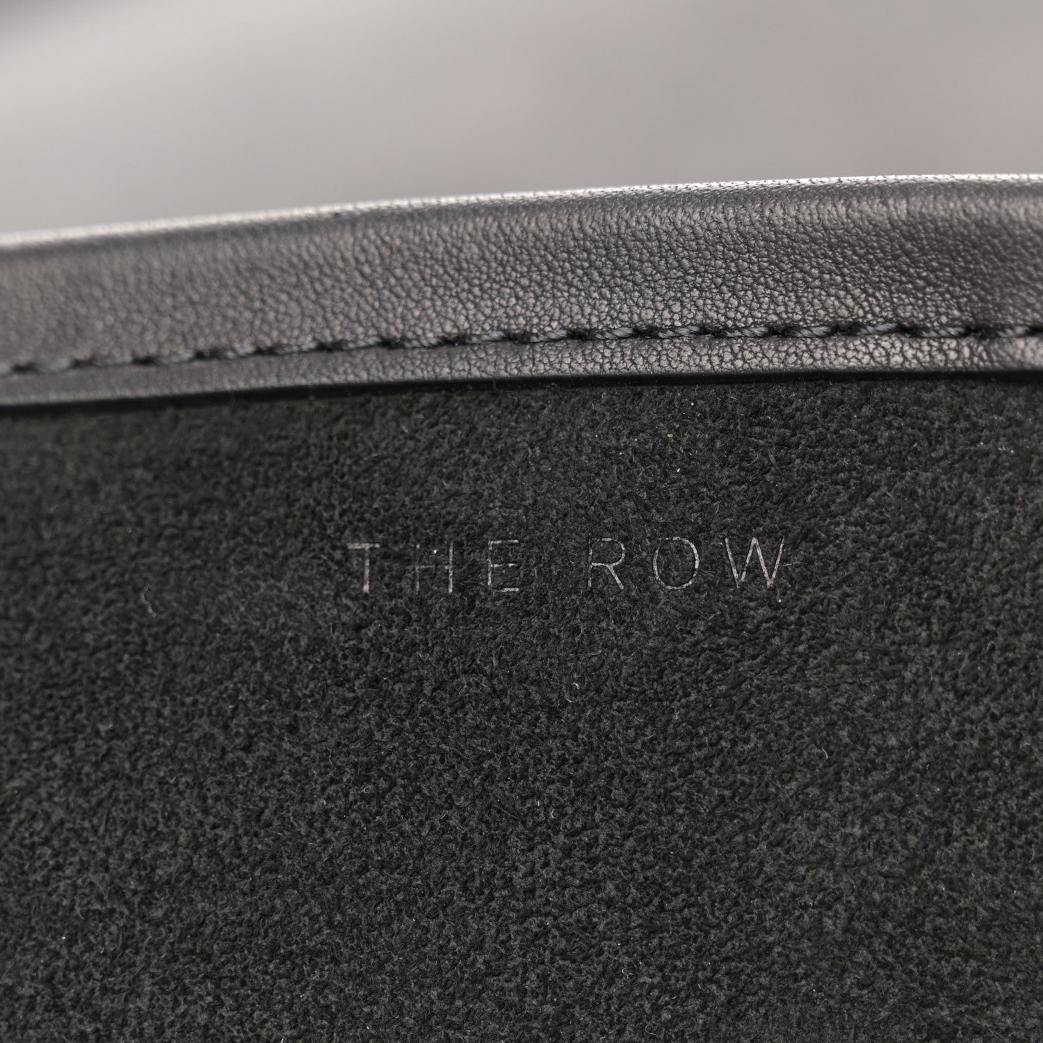 The Row Grained Calfskin Large N/S Park Tote Black 6 of 10