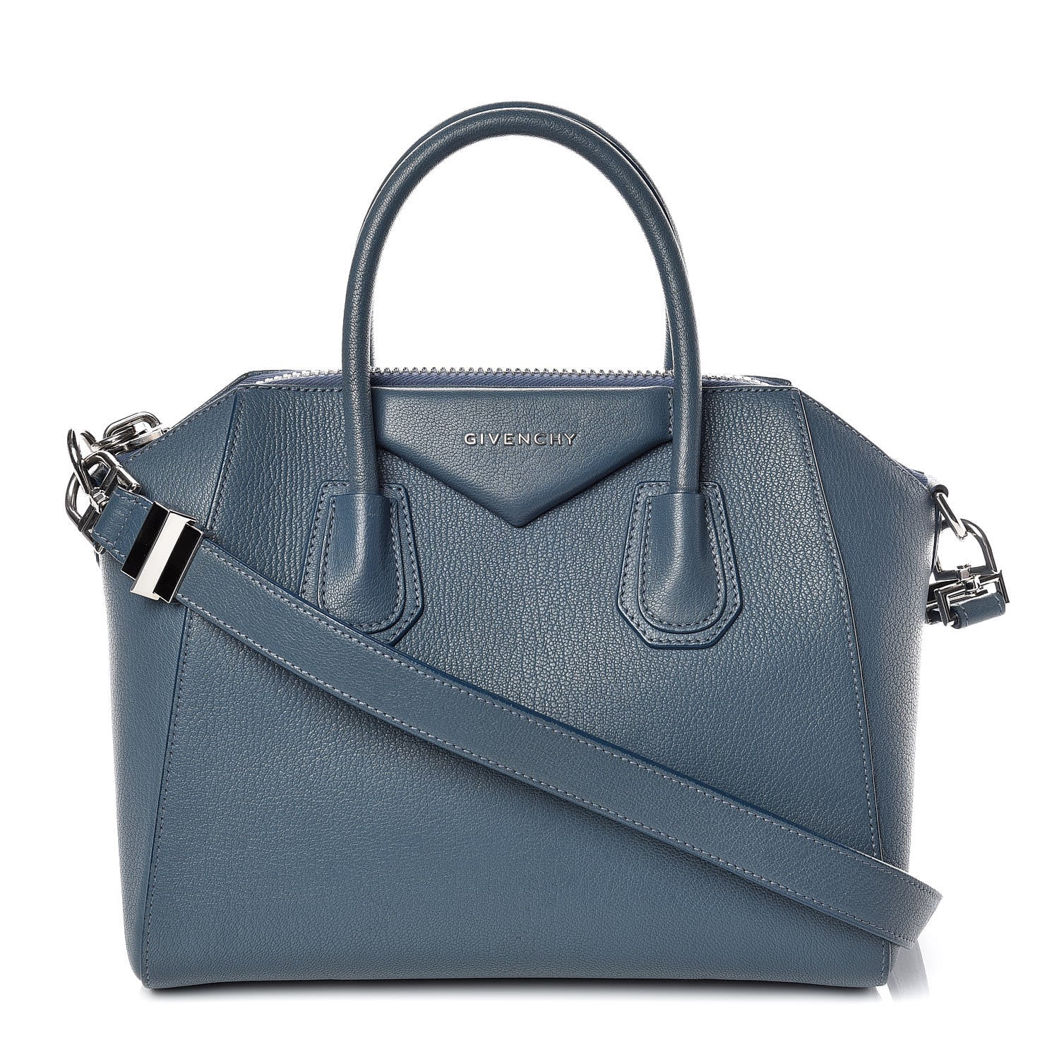 Givenchy Sugar Goatskin Small Antigona Mineral Blue 1 of 10