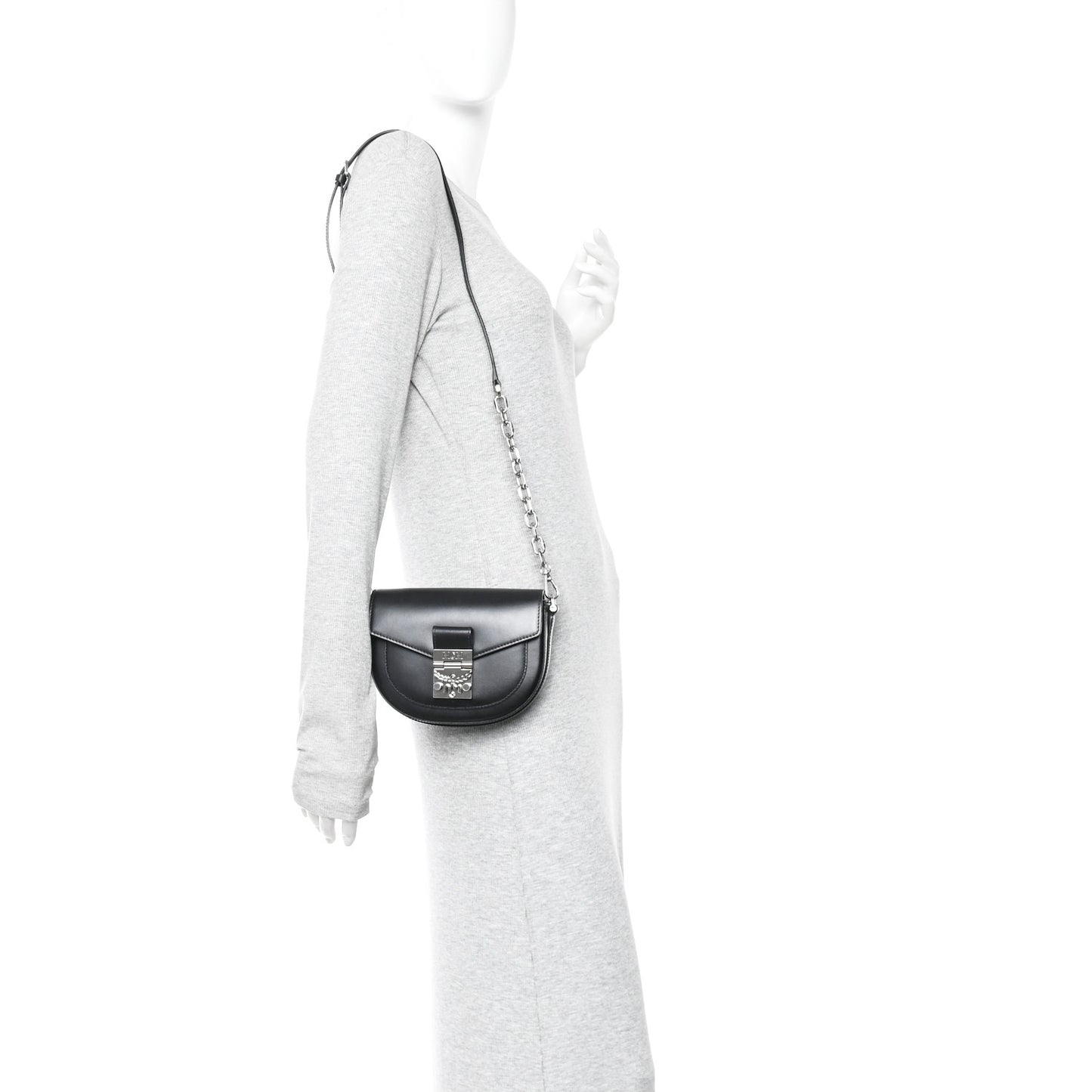 Calfskin Mini Patricia Belt Bag Black