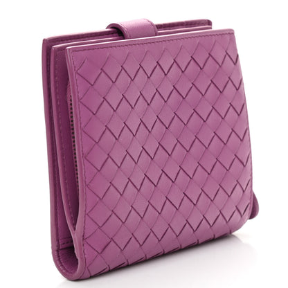 Bottega Veneta Nappa Intrecciato French Flap Wallet Peony 3 of 7