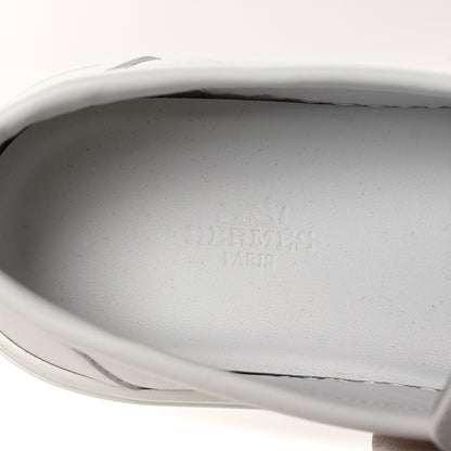 Hermes Calfskin Game Slip On Sneakers White 9 of 15