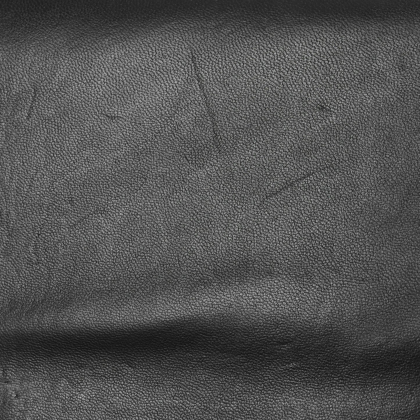 Grained Calfskin Car Flap Bag Black