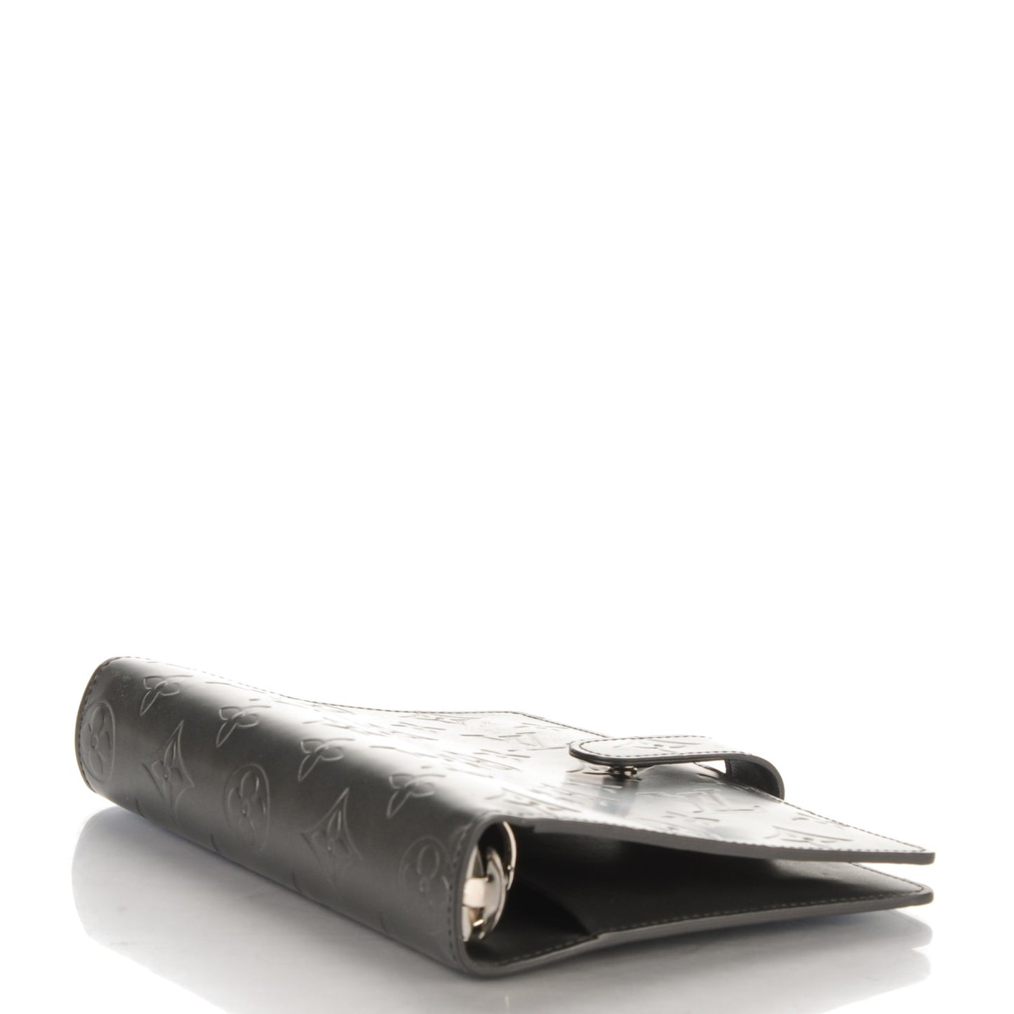 Mat Monogram Medium Ring Agenda Cover Black