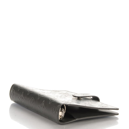 Louis Vuitton Mat Monogram Medium Ring Agenda Cover Black 4 of 6
