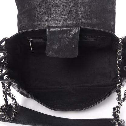 Chanel Calfskin Diamond Stitch Accordion Flap Black 5 of 14