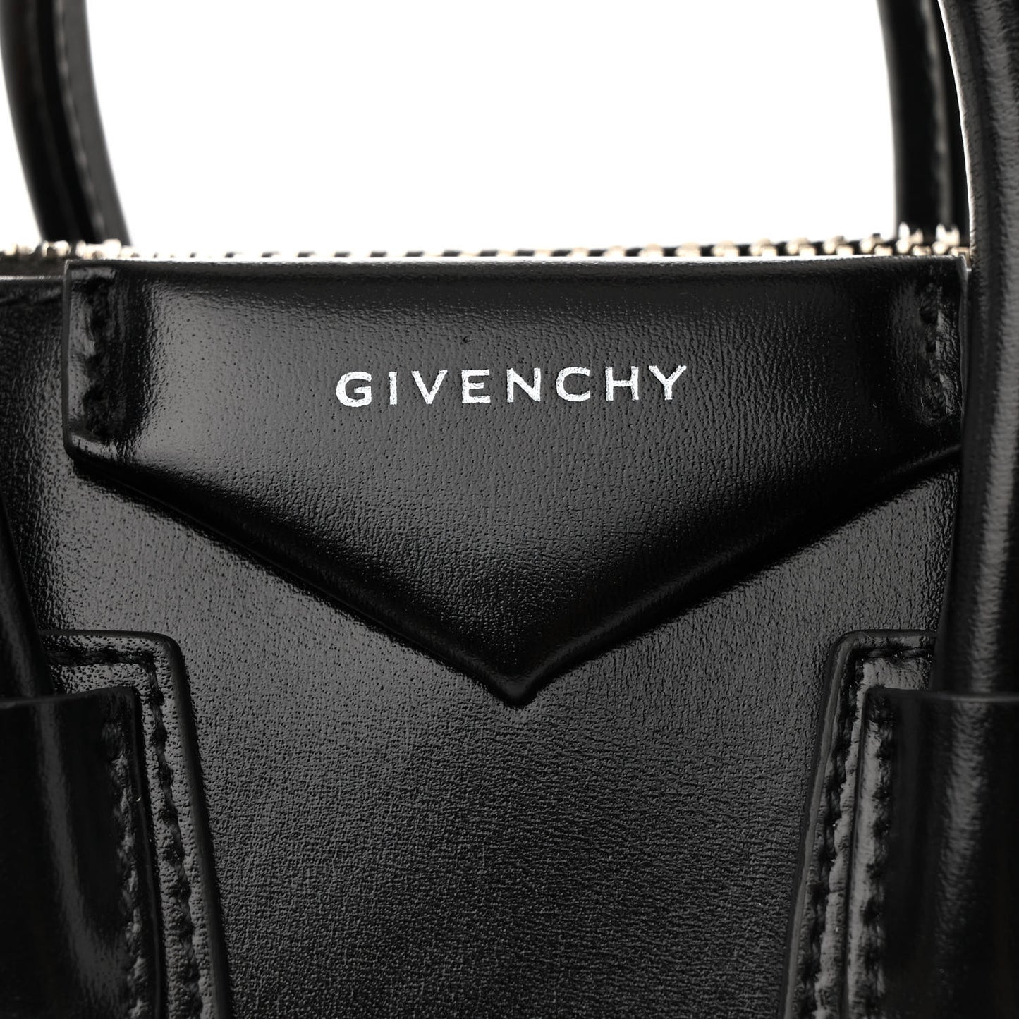 Shiny Lord Calfskin Mini Antigona Black