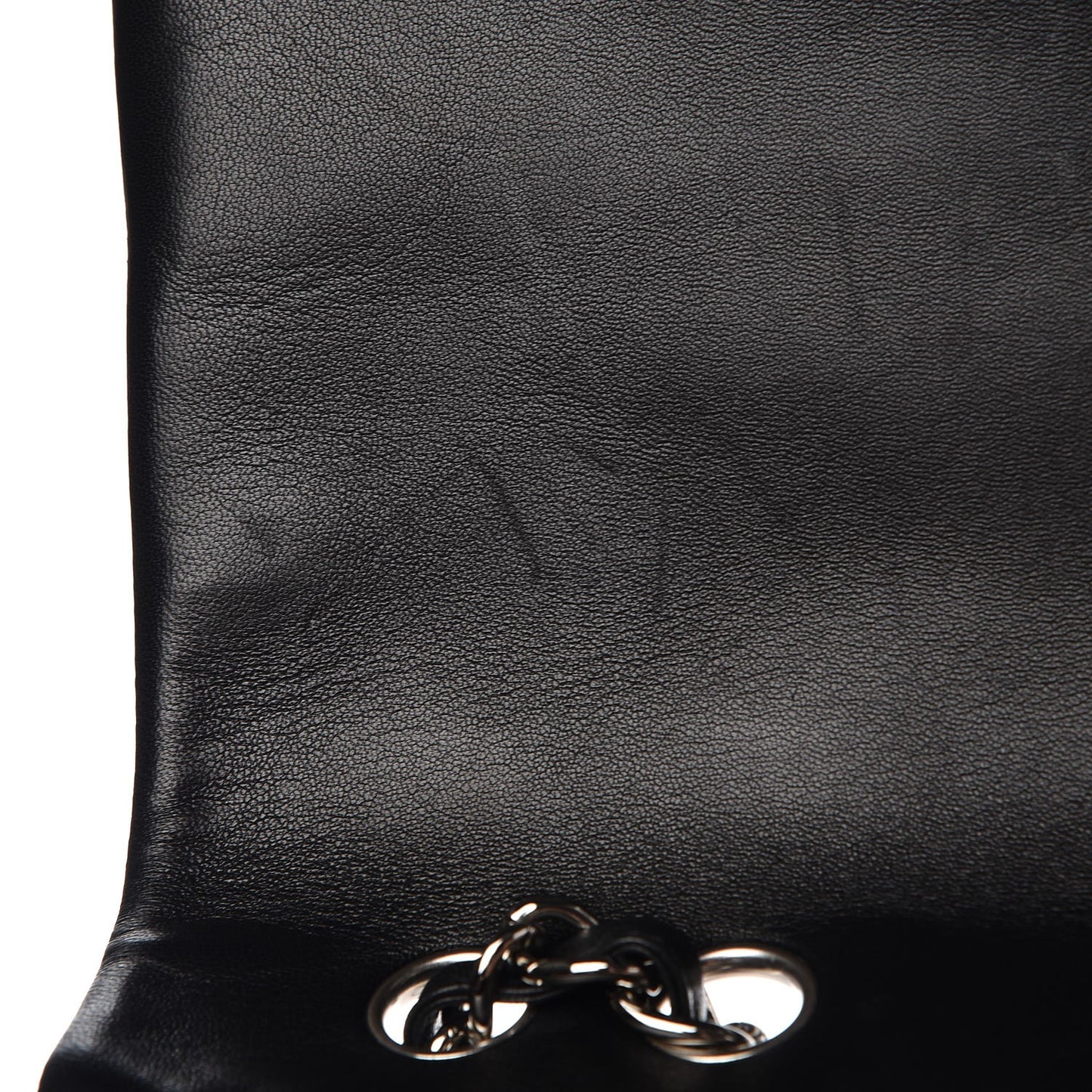 Lambskin Quilted Jumbo Single Flap Black