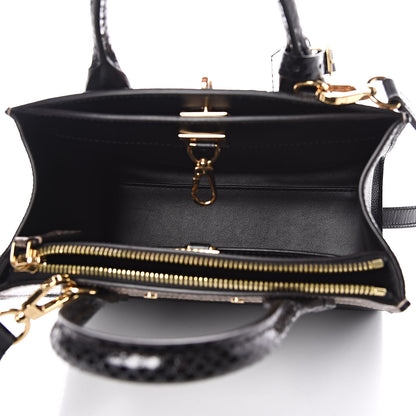 Louis Vuitton Calfskin Ayers City Steamer Mini Black 5 of 9