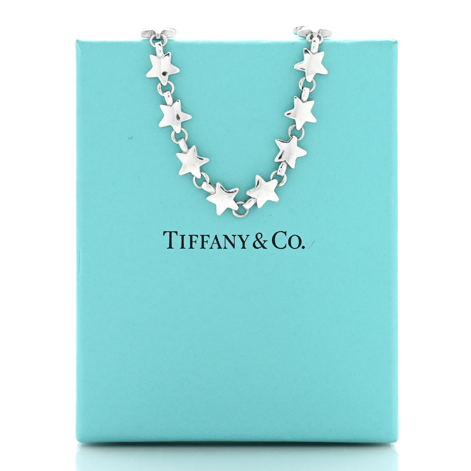 Tiffany Sterling Silver Star Link Necklace 1750943 – FASHIONPHILE