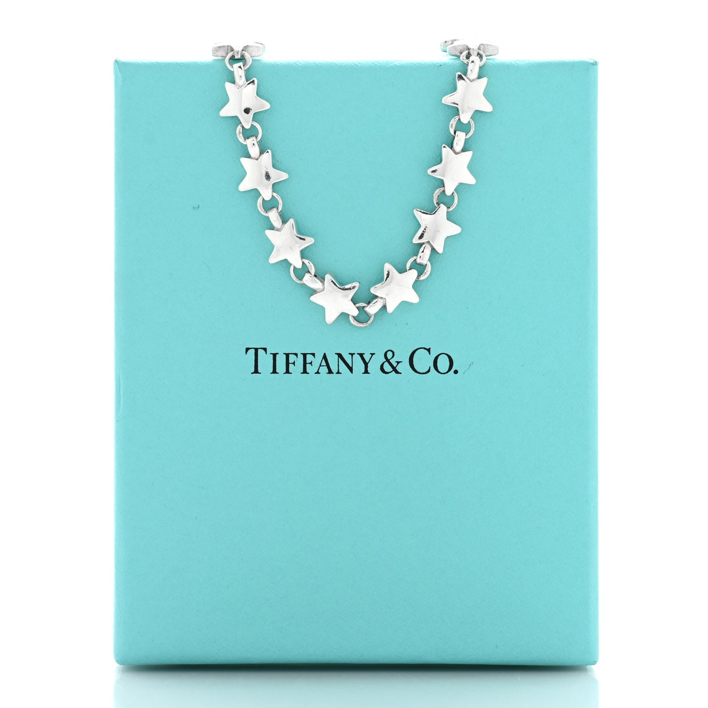 Sterling Silver Star Link Necklace