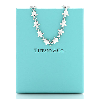 Tiffany Sterling Silver Star Link Necklace 5 of 5