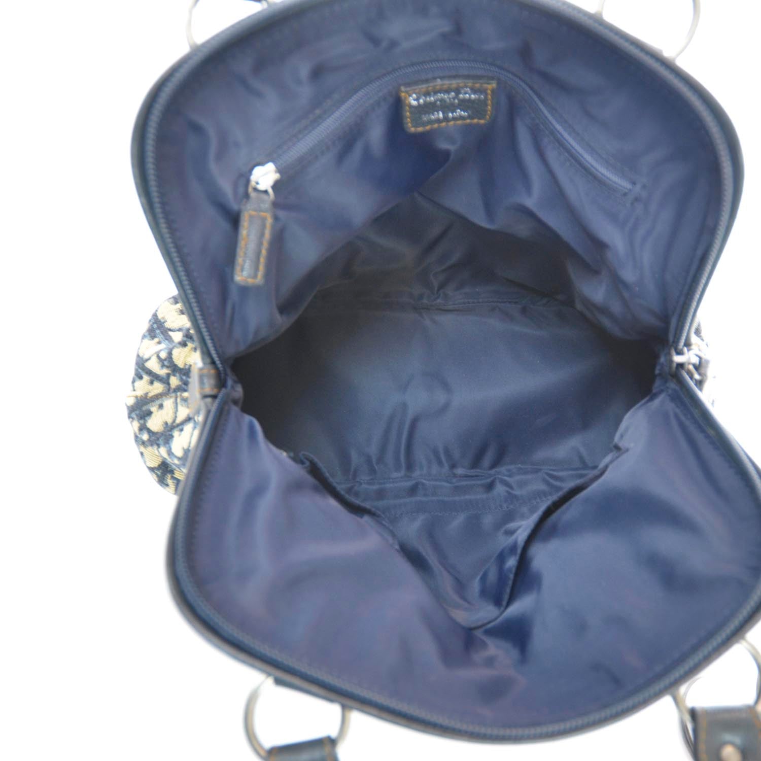 Christian Dior Monogram Vintage Traveler Tote Navy 9 of 9