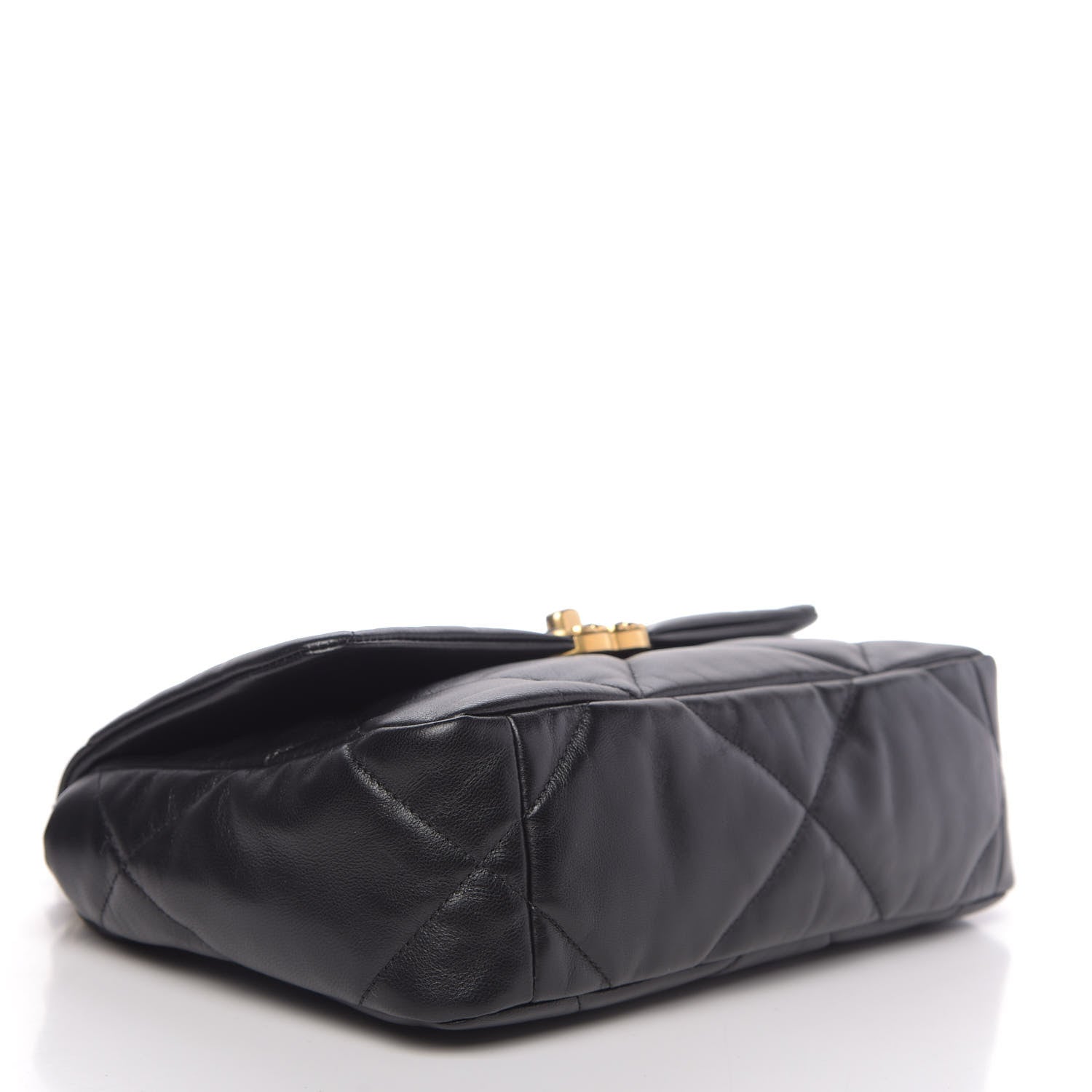 Chanel Goatskin Quilted Medium 19 Flap Black 4 of 11